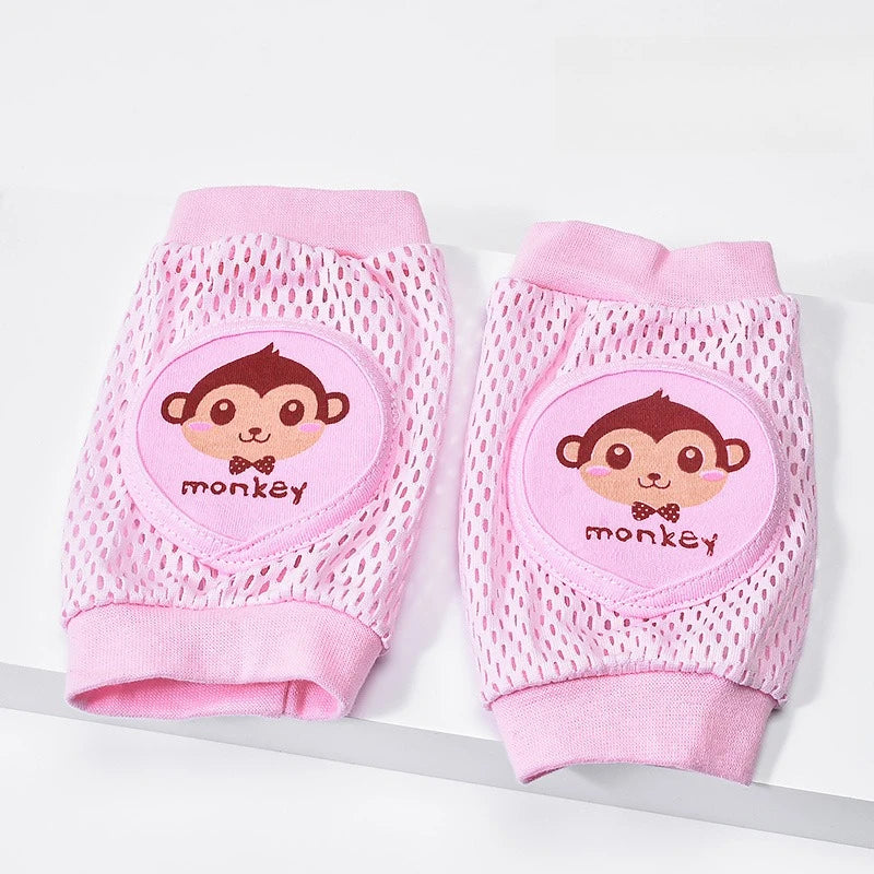 Baby Knee Pads 1 Pair - Thin Summer Crawling Protection, Infants & Toddlers