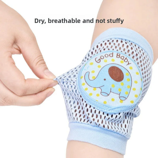 Baby Knee Pads 1 Pair - Thin Summer Crawling Protection, Infants & Toddlers