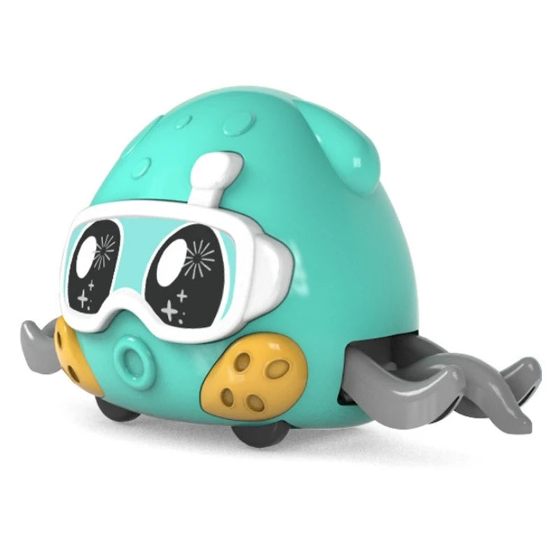 Fun Double Return Force Shake Simulation Crab Toy Baby Running Bubble Simulation Crab