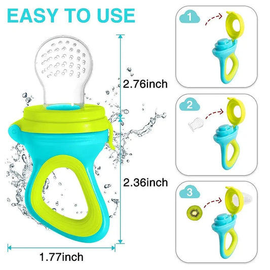 Squeezing Feeding Bottle Cup Silicone Newborn Baby Pacifier Training Rice Spoon Infant Cereal Food