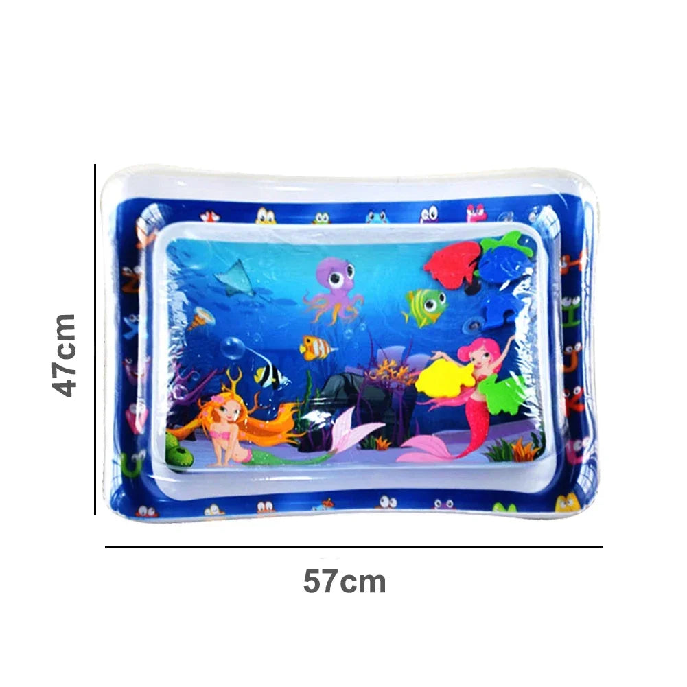 Baby Water Play Mat Inflatable Cushion PVC Infant Tummy Time Toddler Water Pad for Kids