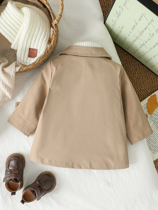 Boys Trench Coat Autumn/Winter Jacket Double breasted Cardigan Clothes For 1-3Y