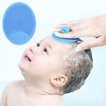 Baby Silicone Bath Brush Cradle Cap Scrubbers Exfoliating and Massaging Brush