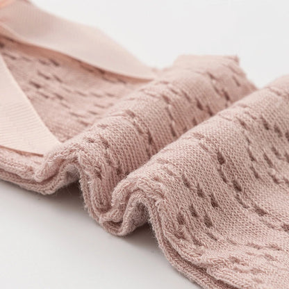 Summer Baby Girls Socks Toddler Bow Long Sock Kids Knee High Soft Cotton  Lace Socks 0-3Y