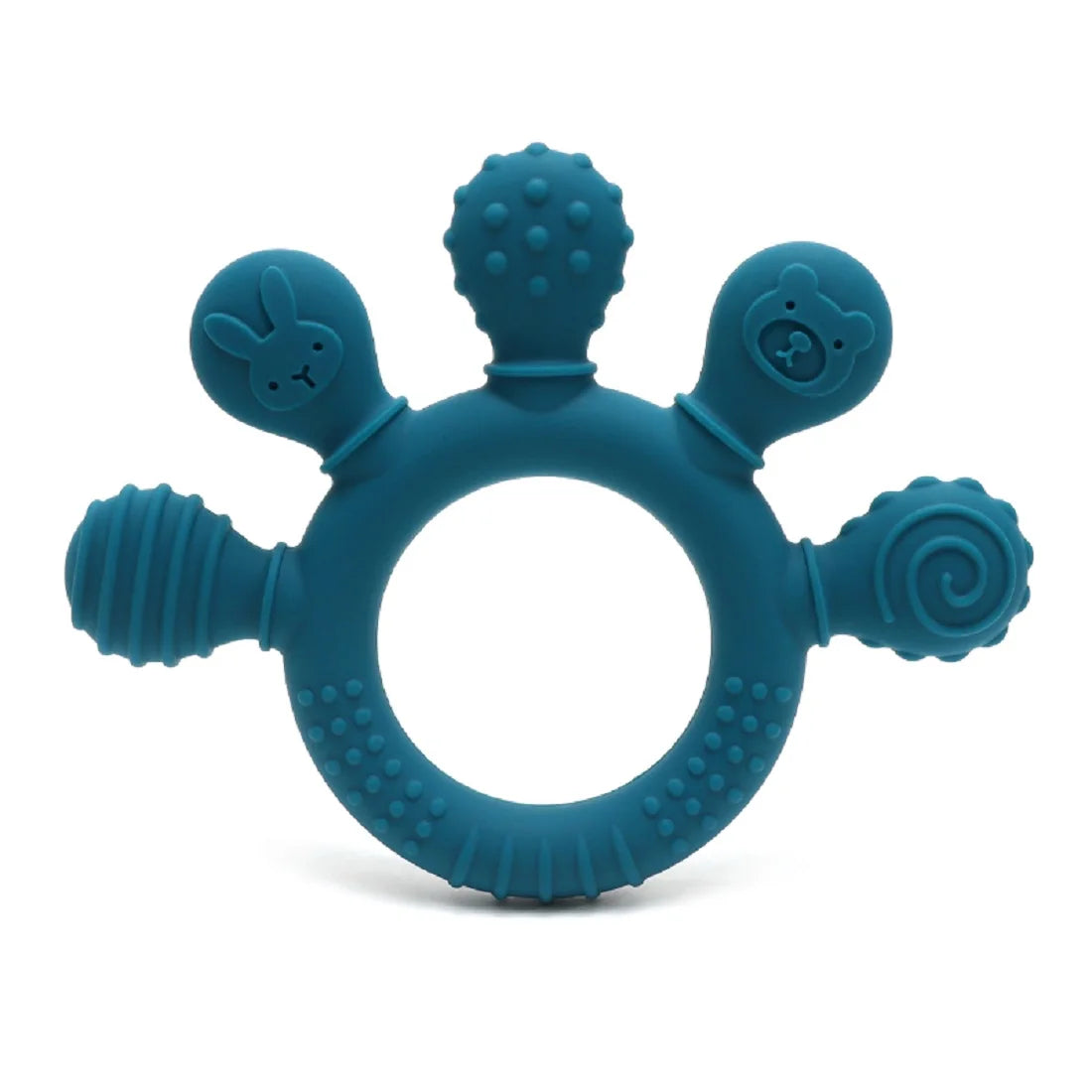 Silicone Baby teether anxiety teething toys 0 12 months sensory gum relief soother