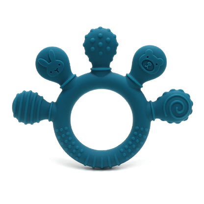 Silicone Baby teether anxiety teething toys 0 12 months sensory gum relief soother