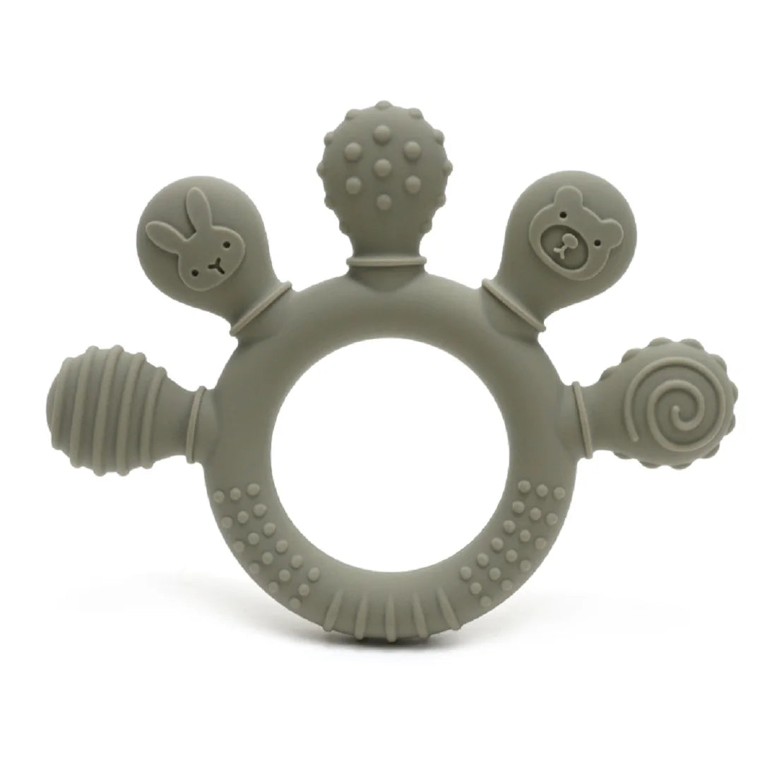 Silicone Baby teether anxiety teething toys 0 12 months sensory gum relief soother