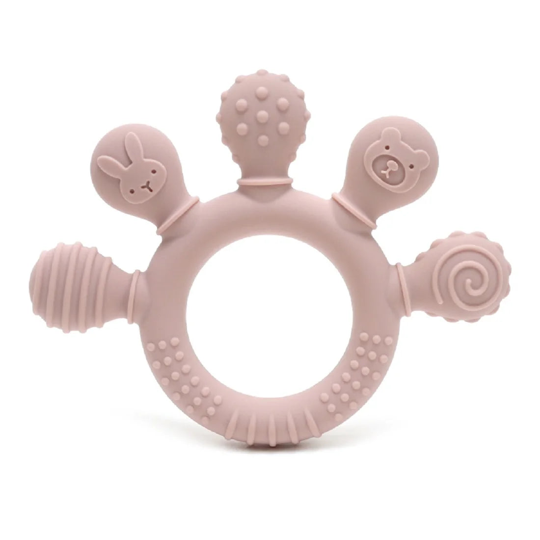 Silicone Baby teether anxiety teething toys 0 12 months sensory gum relief soother