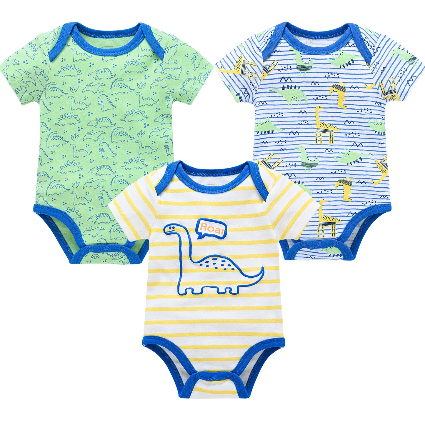 3/6 pcs a lot Baby Girls Clothes Cotton Short Sleeve Girl Bodysuit 0-12 Months Newborn