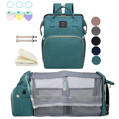 Mommy Bag Lightweight Portable Folding Crib Bed Large-capacity Bags Baby Backpack Mommy   Bag