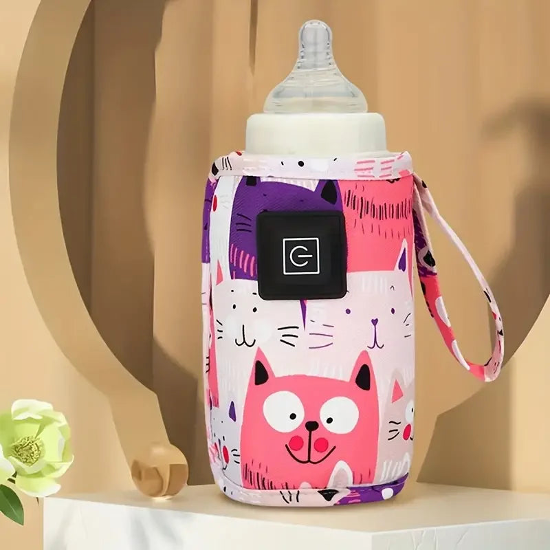 USB Milk Water Warmer, Travel Stroller Insulated Bag, Nursing Bottle Heater, Portable Bottle Feeding Warmer,
