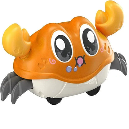 Fun Double Return Force Shake Simulation Crab Toy Baby Running Bubble Simulation Crab
