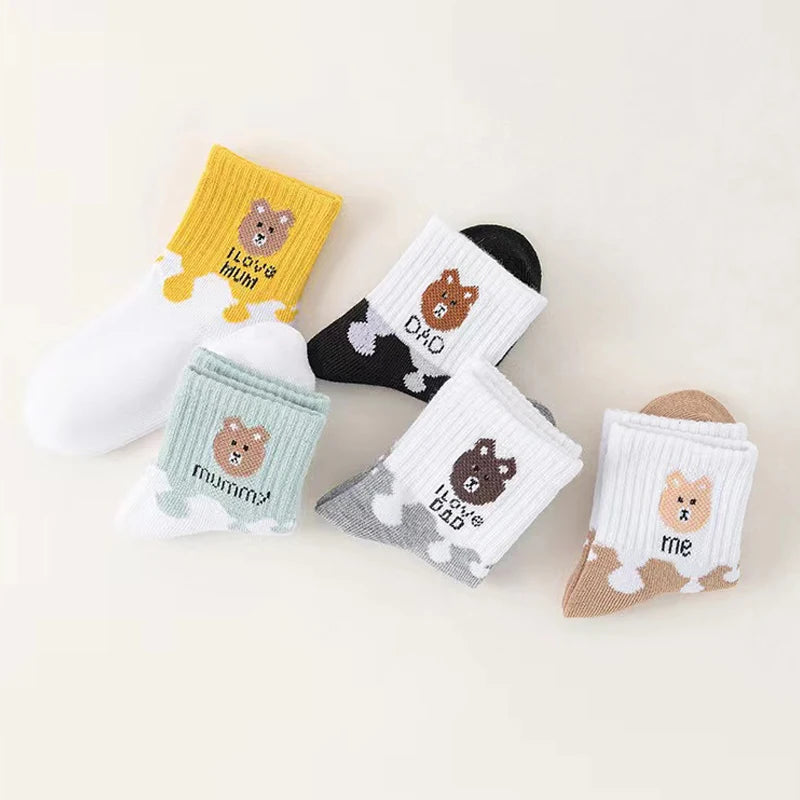 5 Pairs Baby Socks Low Cut Stretch Ankle Socks Toddler Boys Girls Baby Socks