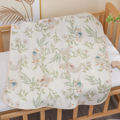 baby bath towel pure cotton gauze bath towel  absorbent newborn  blanket