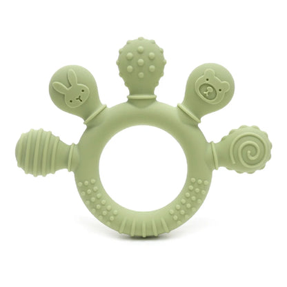Silicone Baby teether anxiety teething toys 0 12 months sensory gum relief soother