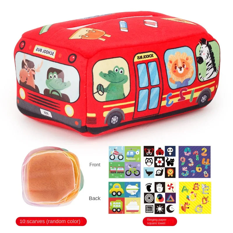 Baby Montessori Toy,Magic Tissue box ,Educational Learning Activity Sensory Toy
