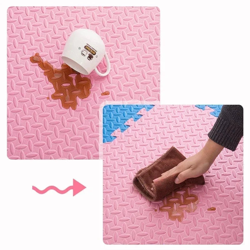 12pcs Foam Baby Play Mat  Kids Interlocking Exercise  Floor Tiles  30*30*1cm