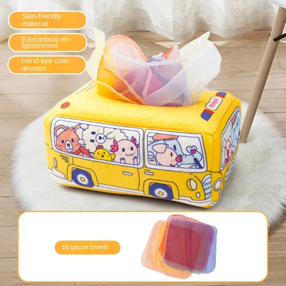 Baby Montessori Toy,Magic Tissue box ,Educational Learning Activity Sensory Toy