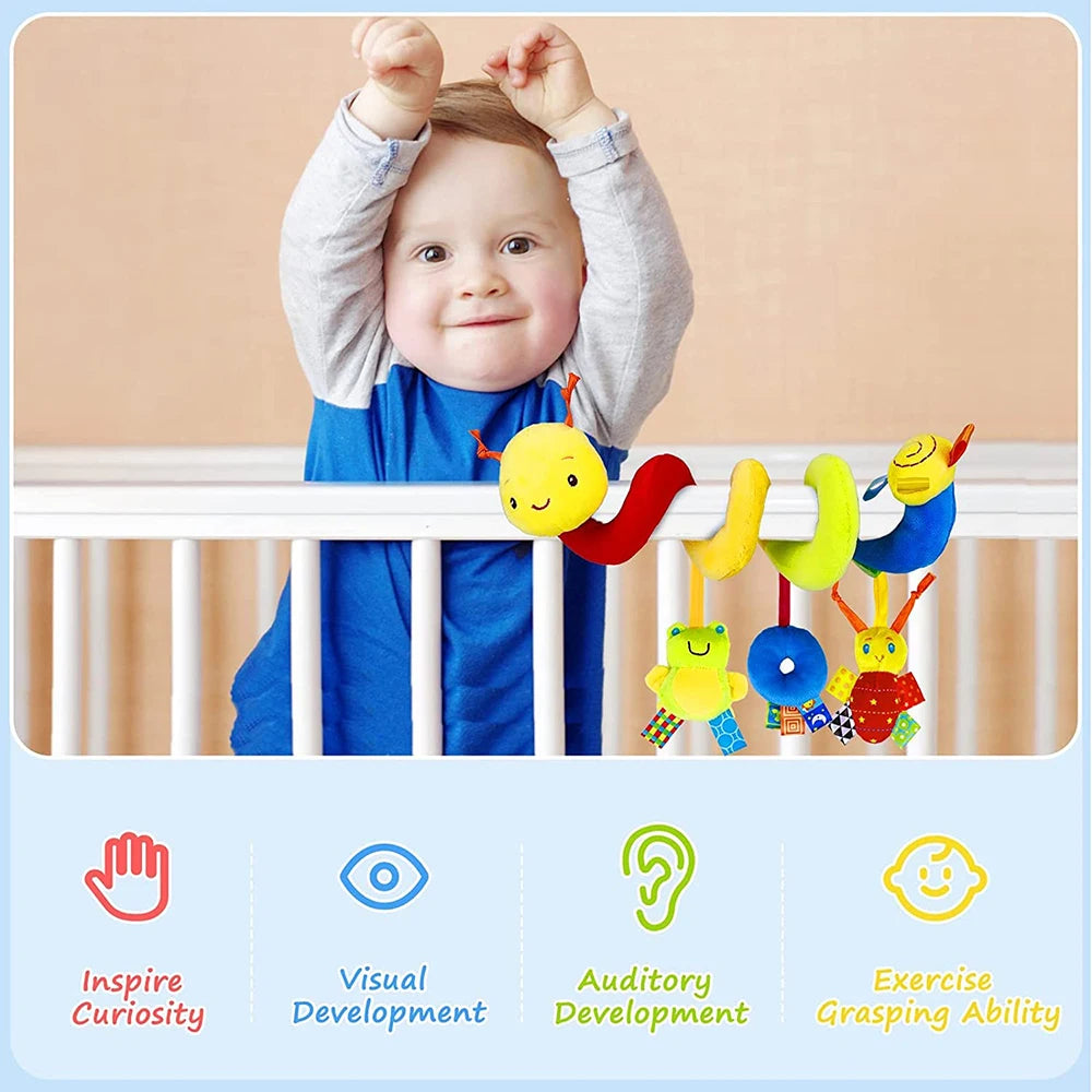 Cute Activity Musical Spiral Travel Hanging Toys Baby Boys Girls Rattles Toy