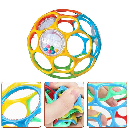 Soft Baby Grasping Ball Rattles with Bell Ball Early Education Educational Sensory toy