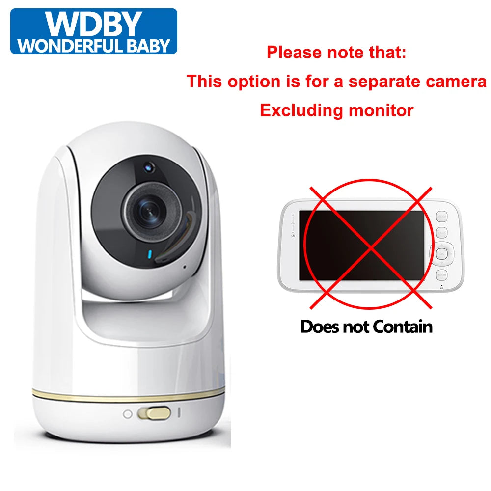 5 Inch Baby Monitor, Dual Control with Two Way and Audio Night Vision