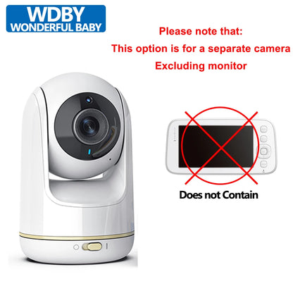 5 Inch Baby Monitor, Dual Control with Two Way and Audio Night Vision