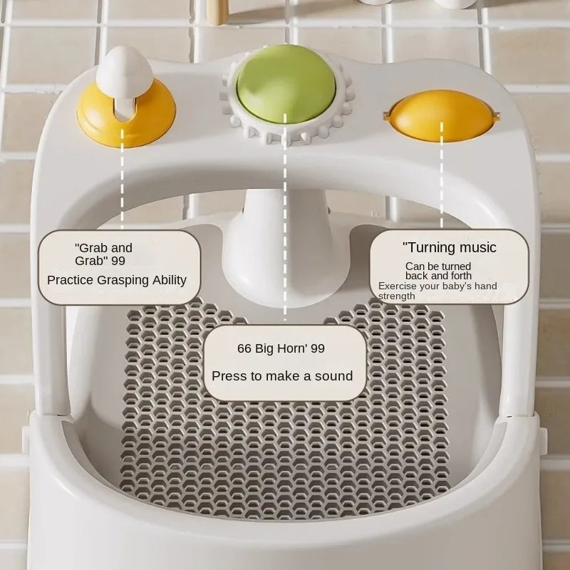 Baby Bath Seat for Babies 6 Months & Up - Bathtub Seats for Babies Sitting Up with Rinse Cup, Non-Slip