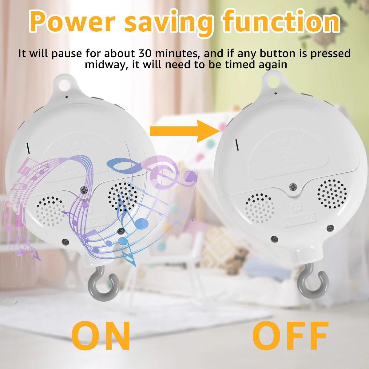 Baby Rotating Music Boxl 3 Modes Baby Soothing Musical Toys 0-12 Months