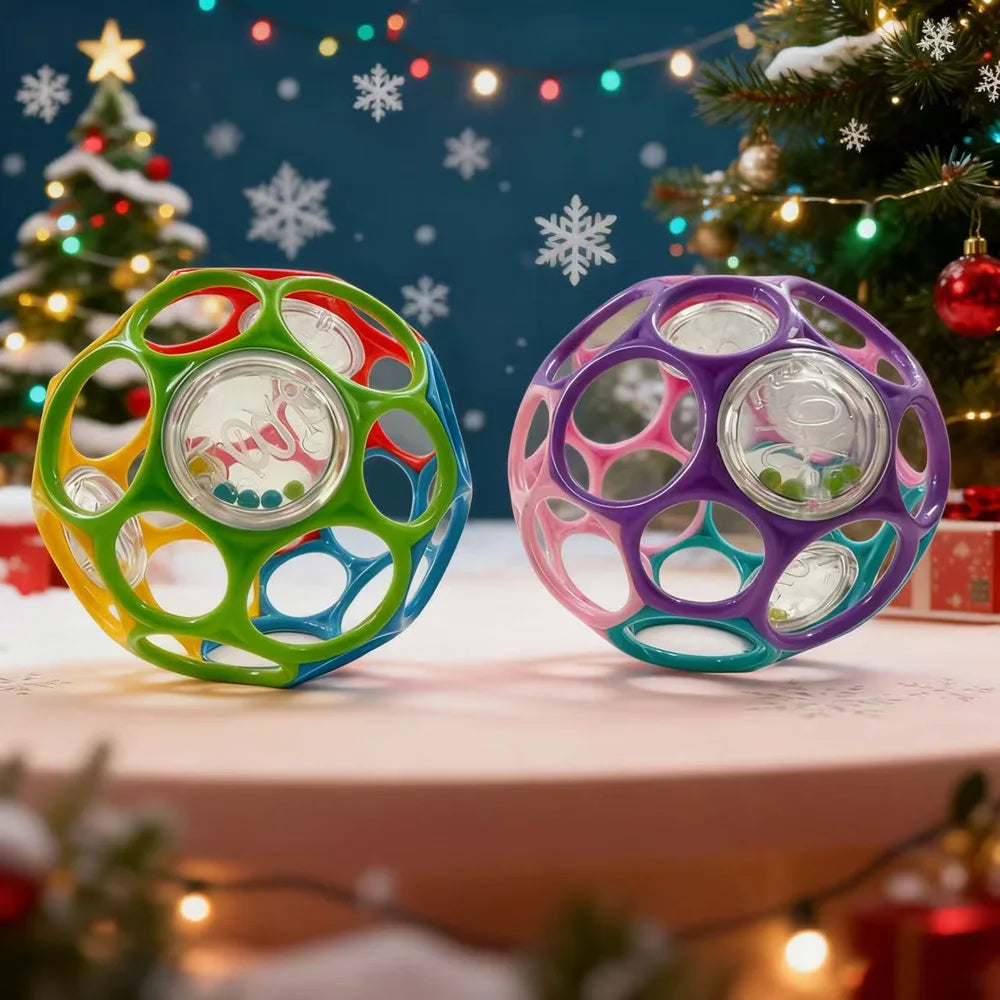 Soft Baby Grasping Ball Rattles with Bell Ball Early Education Educational Sensory toy