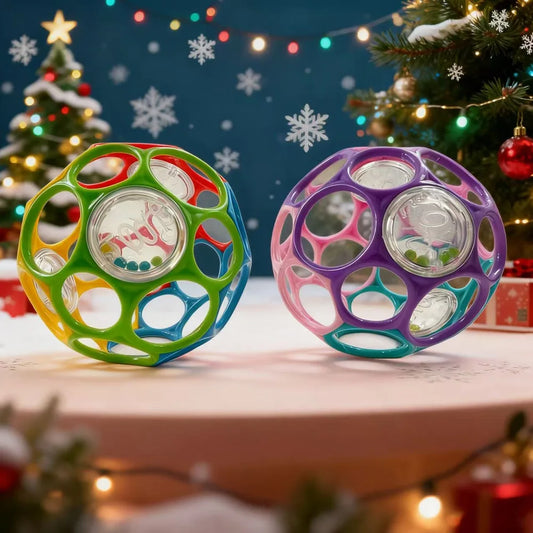 Soft Baby Grasping Ball Rattles with Bell Ball Early Education Educational Sensory toy
