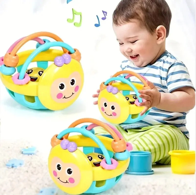 1 pc Baby Toy Catch Ball /rattles Develop Intelligence Ball 0-12 Months Bell Rattle Doll