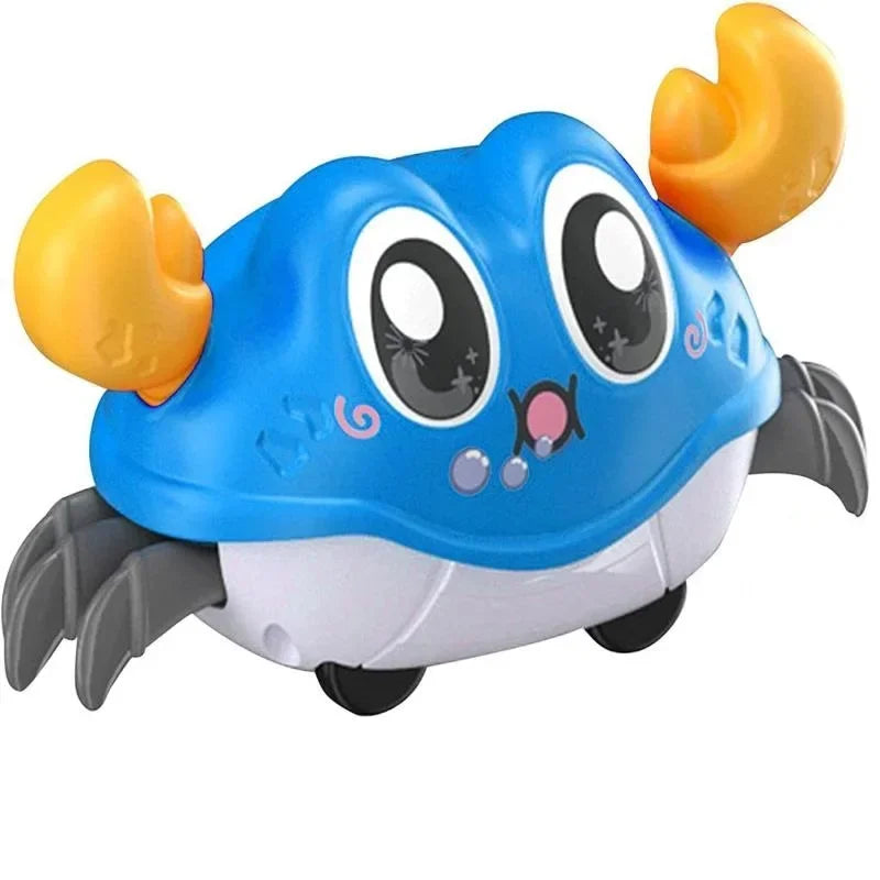 Fun Double Return Force Shake Simulation Crab Toy Baby Running Bubble Simulation Crab