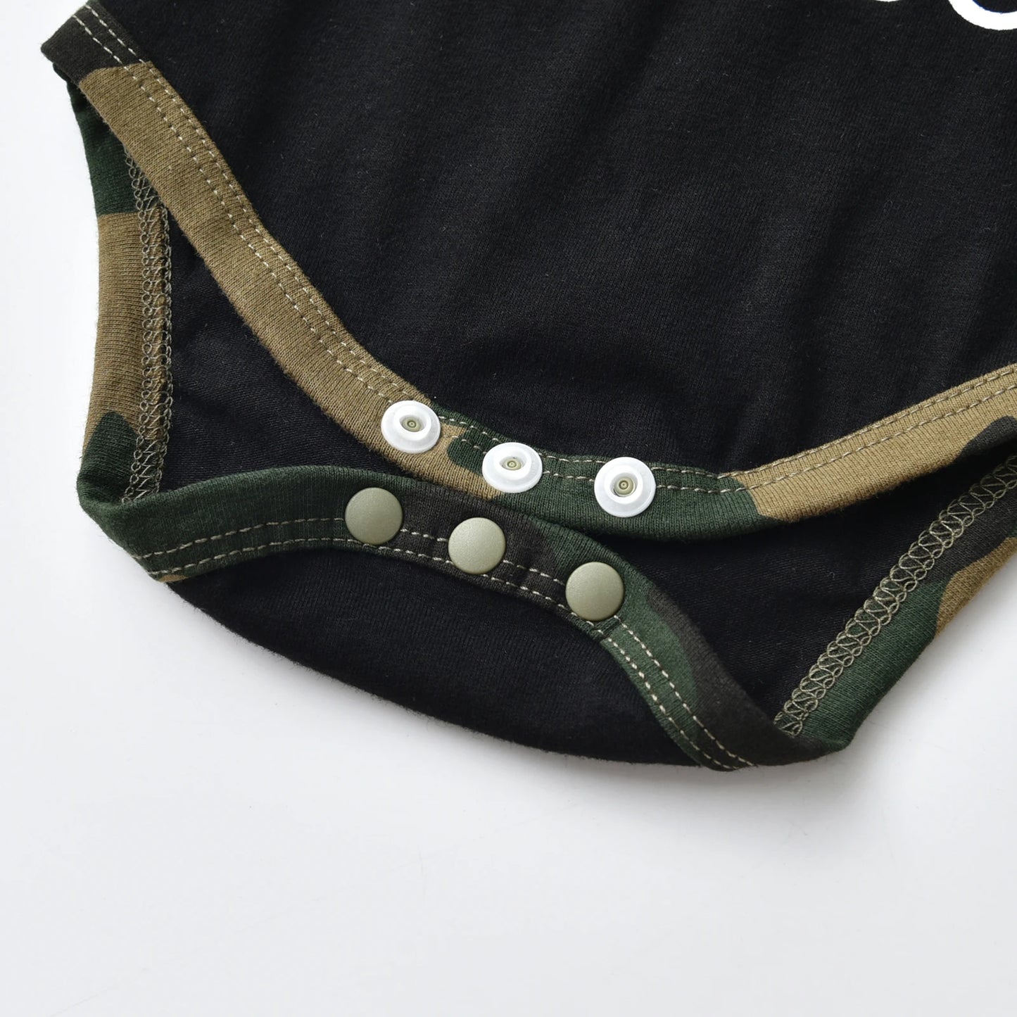 Newborn Baby Boy Clothes Long Sleeves Letter Print Romper Camouflage Long Pants Hat