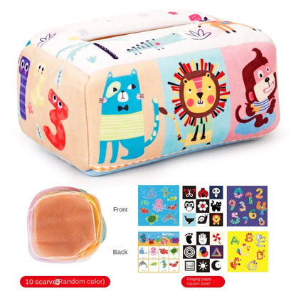 Baby Montessori Toy,Magic Tissue box ,Educational Learning Activity Sensory Toy