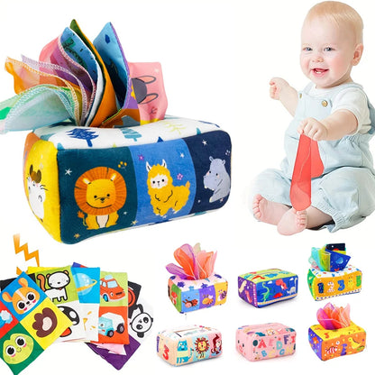 Baby Montessori Toy,Magic Tissue box ,Educational Learning Activity Sensory Toy