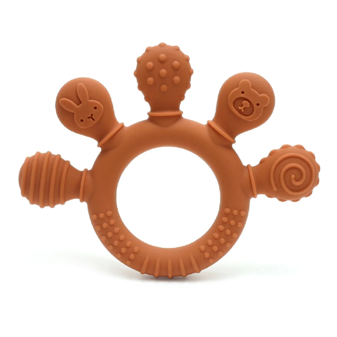 Silicone Baby teether anxiety teething toys 0 12 months sensory gum relief soother