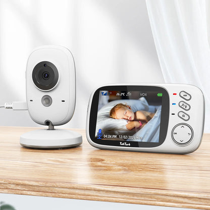 3.2 Inch Wireless Video Baby Monitor   Night Vision Two Way Intercom Temperature Monitoring