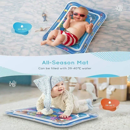 Baby Water Play Mat Inflatable Cushion PVC Infant Tummy Time Toddler Water Pad for Kids