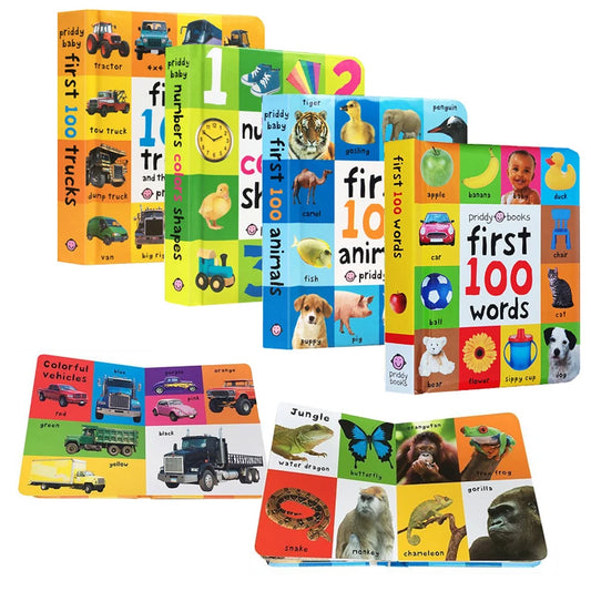 0-2 Years English Children's Cognitive Encyclopedia Enhancing Cognition Children's Early Learning Books