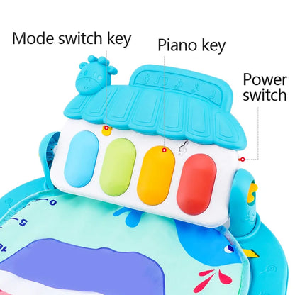 Baby Fitness Stand Music Play Gym Activity Toys Newborn Piano Game Pad Early Education 0-36 Months