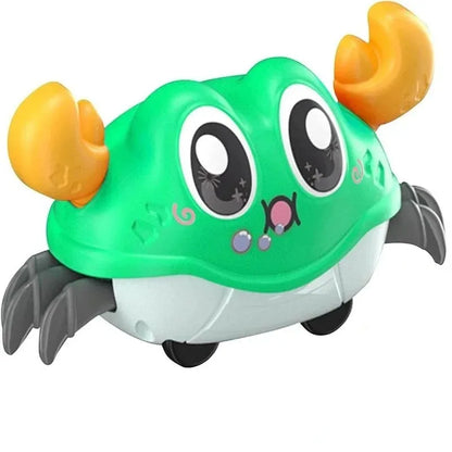 Fun Double Return Force Shake Simulation Crab Toy Baby Running Bubble Simulation Crab