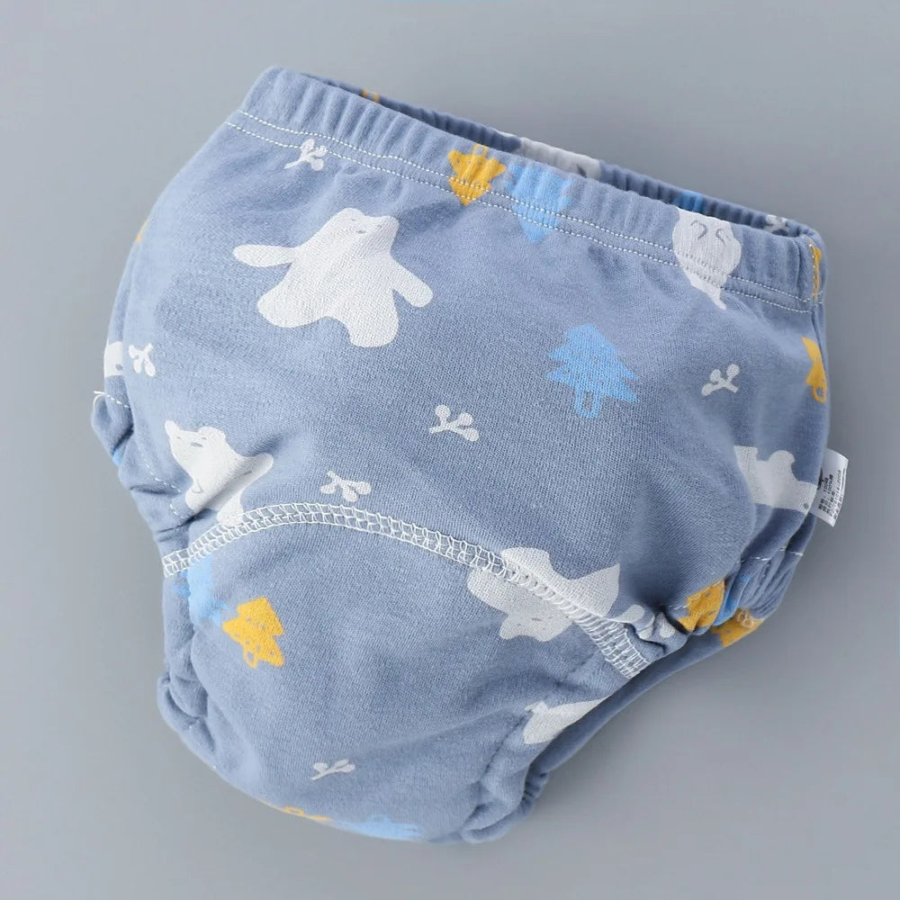 Baby Training Pants Cotton Cloth 6 Layers Cloth Baby Diapers Breathable Reusable Washable