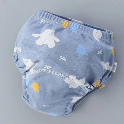 Baby Training Pants Cotton Cloth 6 Layers Cloth Baby Diapers Breathable Reusable Washable
