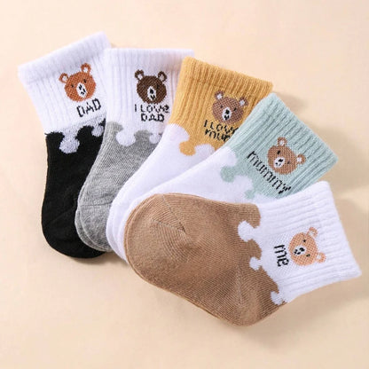 5 Pairs Baby Socks Low Cut Stretch Ankle Socks Toddler Boys Girls Baby Socks
