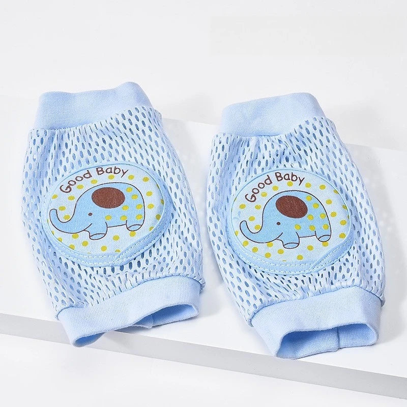 Baby Knee Pads 1 Pair - Thin Summer Crawling Protection,  Infants & Toddlers