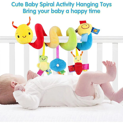 Cute Activity Musical Spiral Travel Hanging Toys Baby Boys Girls Rattles Toy