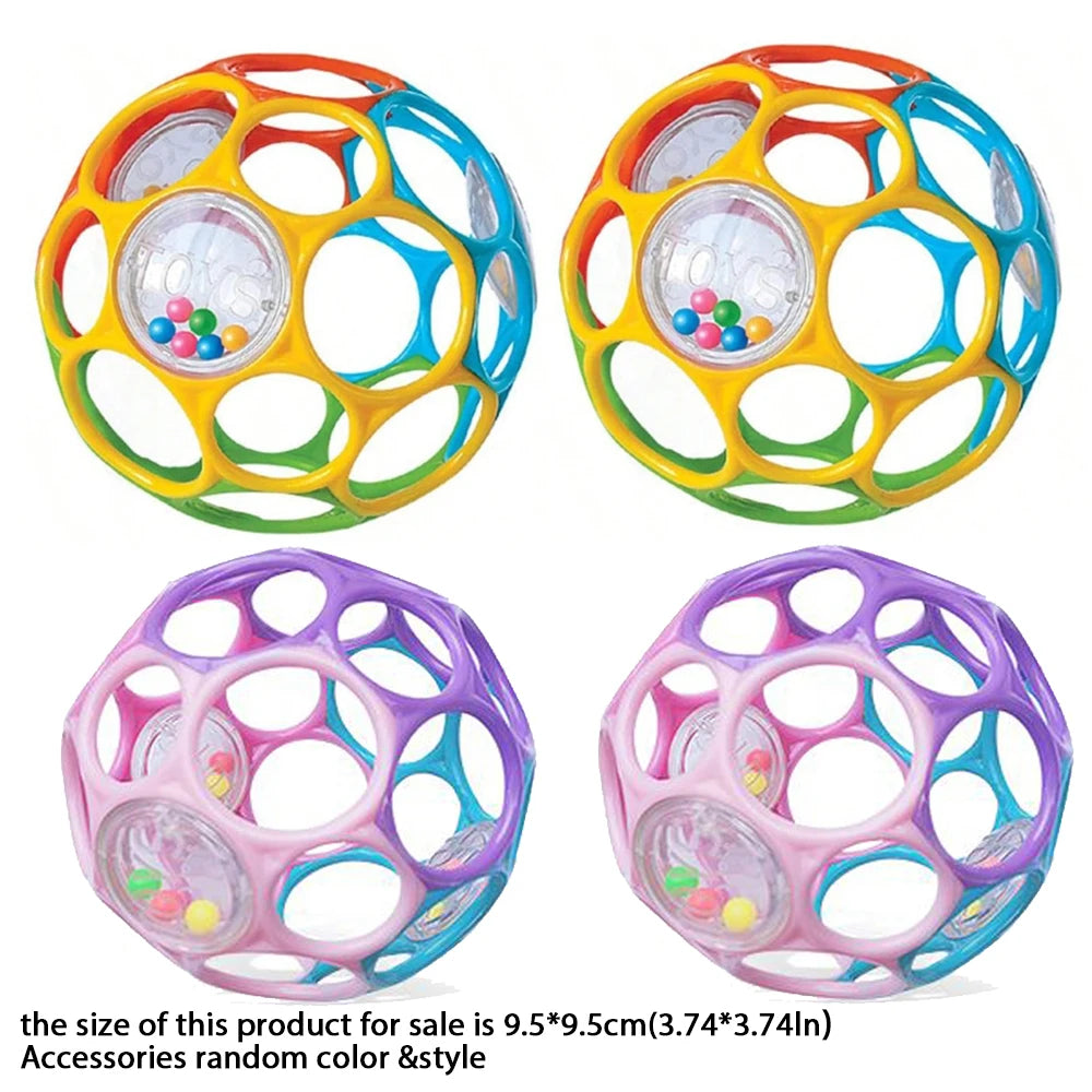 Soft Baby Grasping Ball Rattles with Bell Ball Early Education Educational Sensory toy