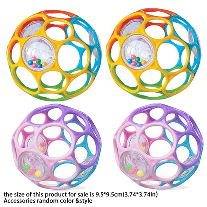 Soft Baby Grasping Ball Rattles with Bell Ball Early Education Educational Sensory toy