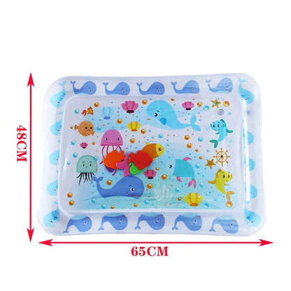 Baby Water Play Mat Inflatable Cushion PVC Infant Tummy Time Toddler Water Pad for Kids
