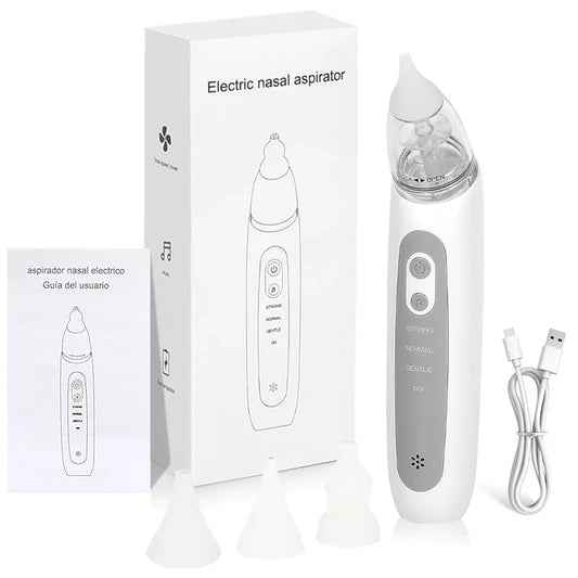 Nasal Aspirator for Baby Electric Nose Aspirator for Toddler Nose Sucker with Music and 3 Silicone Tips